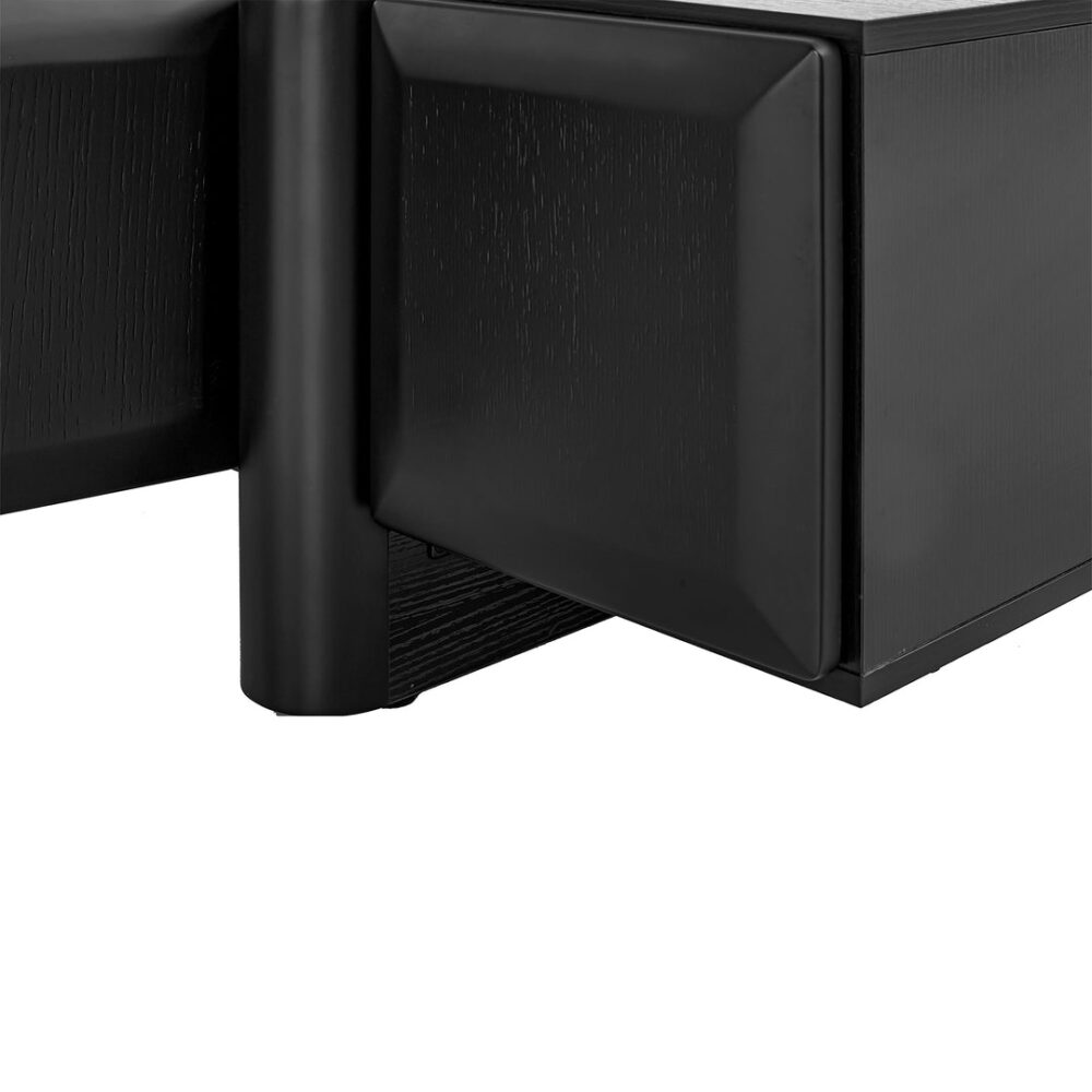Ariyah 1.6m TV Entertainment Unit - Full Black - Image 6