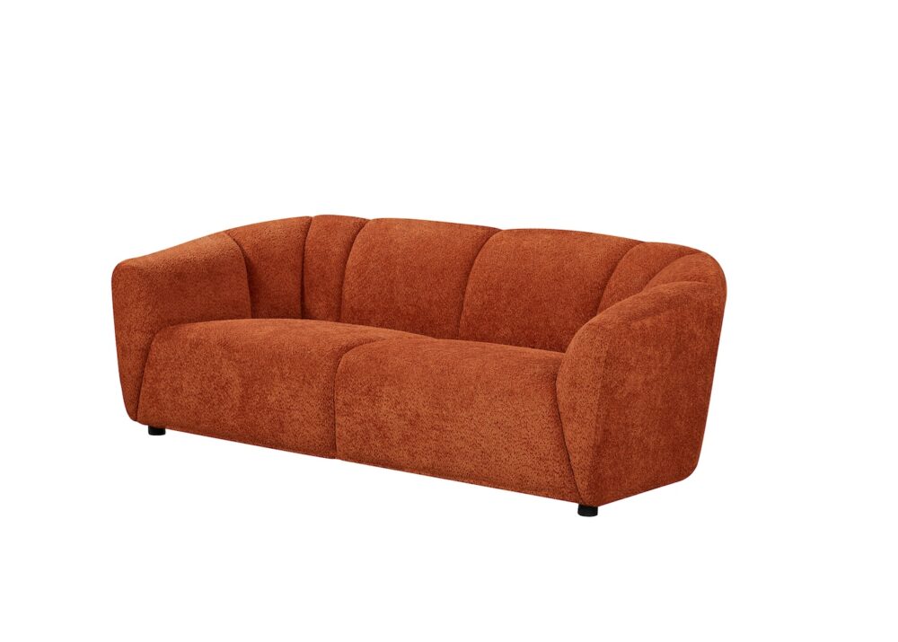 Ador 3 Seater Sofa - Boucle Tangerine – SOLD OUT - Image 4