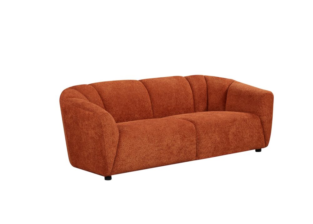 Ador 3 Seater Sofa - Boucle Tangerine – SOLD OUT - Image 5