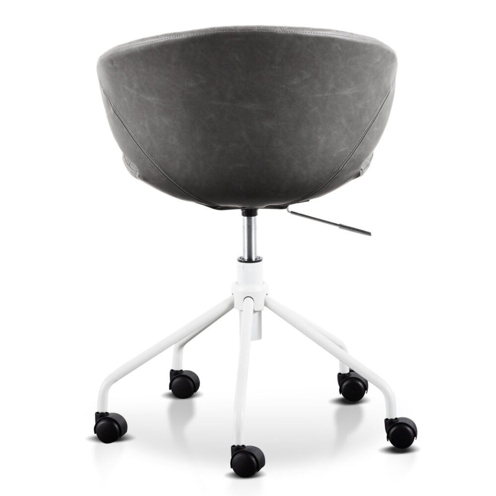 Amos Office Chair - Charcoal with White Base - Image 6