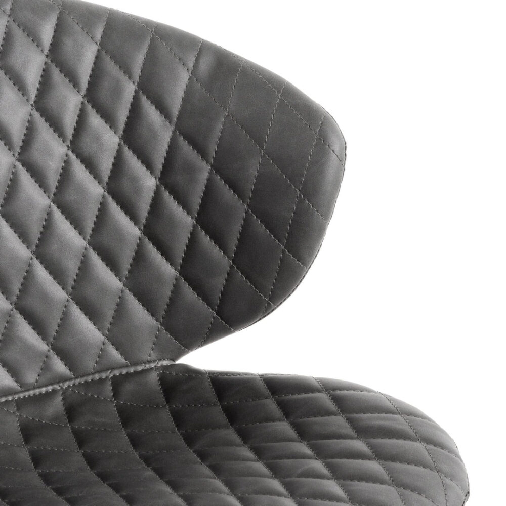 Amos Office Chair - Charcoal with White Base - Image 2