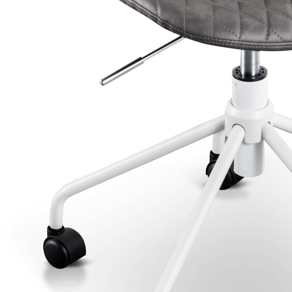 Amos Office Chair - Charcoal with White Base - Image 7