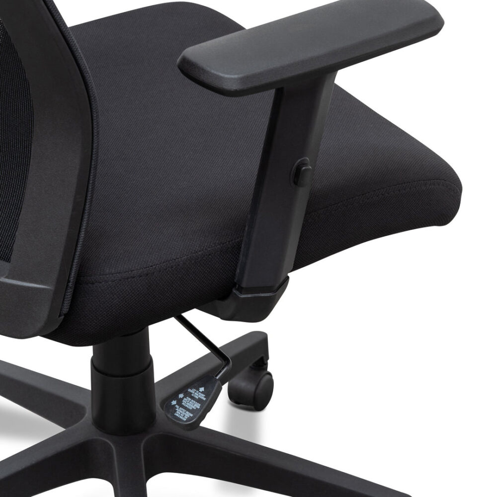 Benson Mesh Office Chair - Black - Image 6