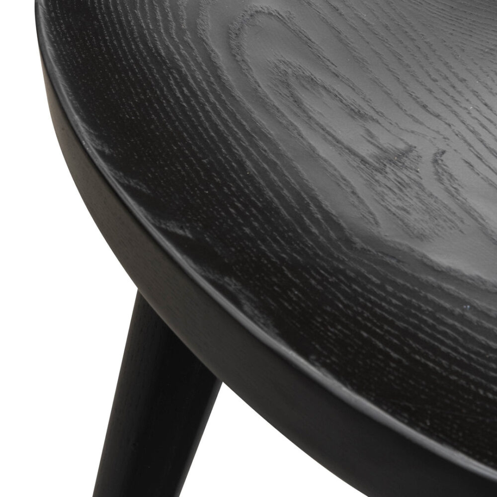 Set of 2 - Bethan 65cm Wooden Bar stool - Black - Image 7