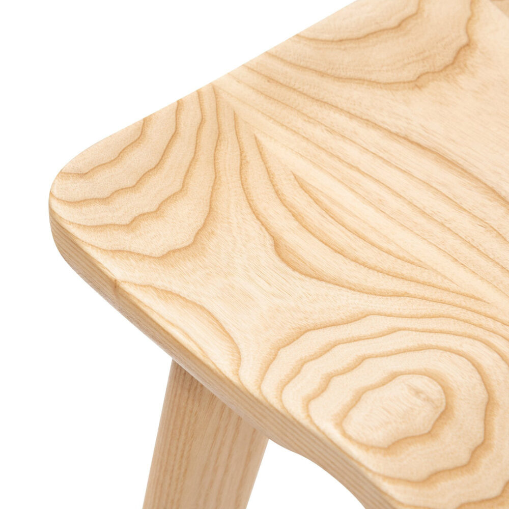 Set of 2 - Bethan 65cm Wooden Bar Stool - Natural - Image 10
