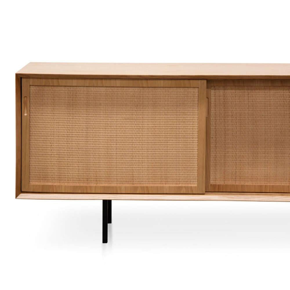 Bolton 2.2m Wooden TV Unit - Natural - Image 5