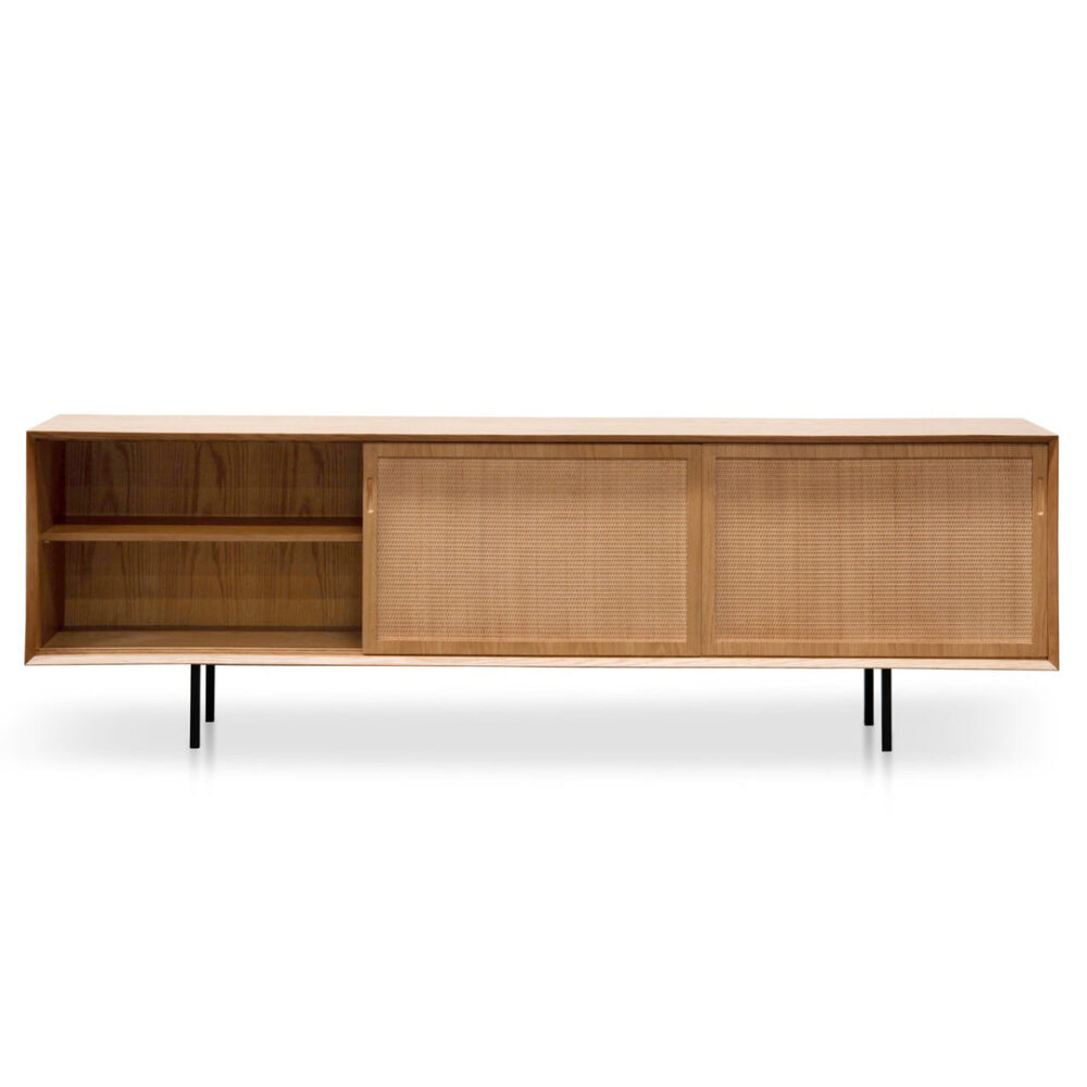 Bolton 2.2m Wooden TV Unit - Natural - Image 6