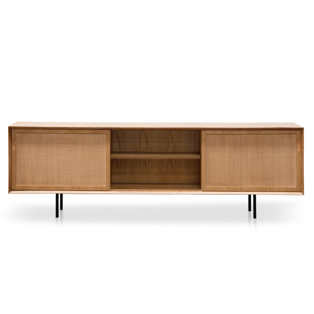 Bolton 2.2m Wooden TV Unit - Natural - Image 7