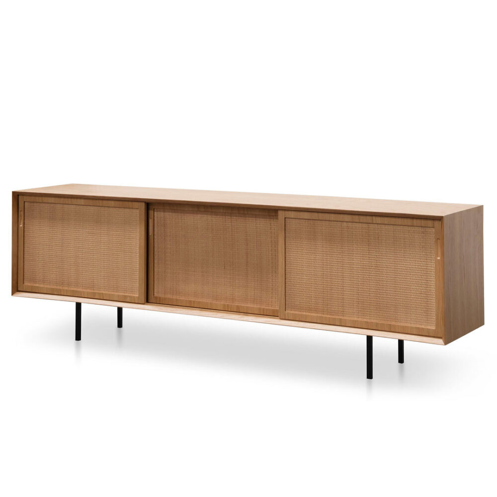 Bolton 2.2m Wooden TV Unit - Natural