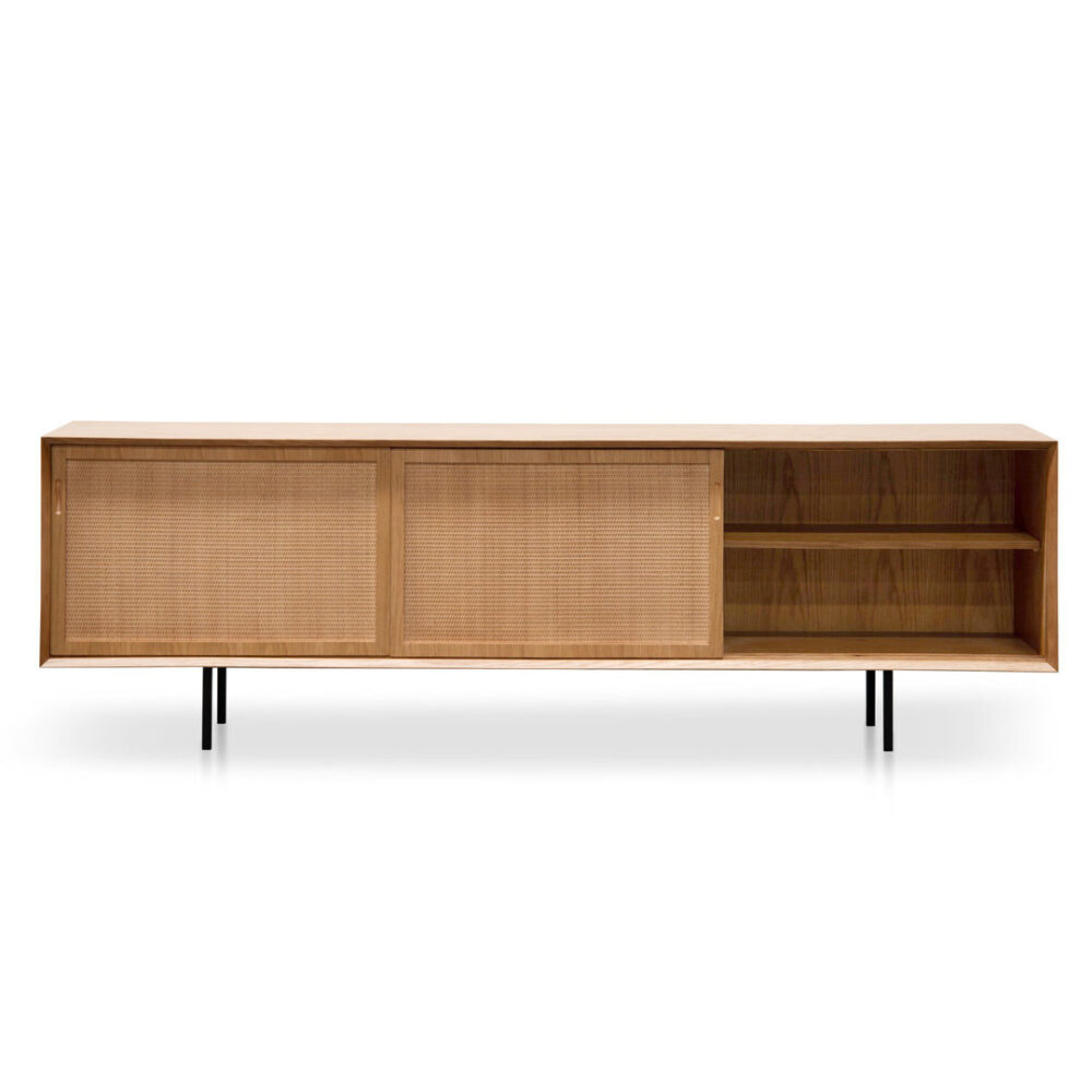 Bolton 2.2m Wooden TV Unit - Natural - Image 8