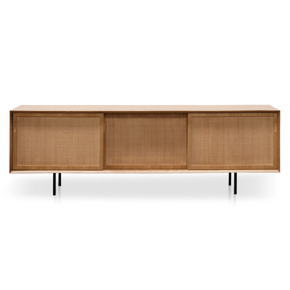 Bolton 2.2m Wooden TV Unit - Natural - Image 2