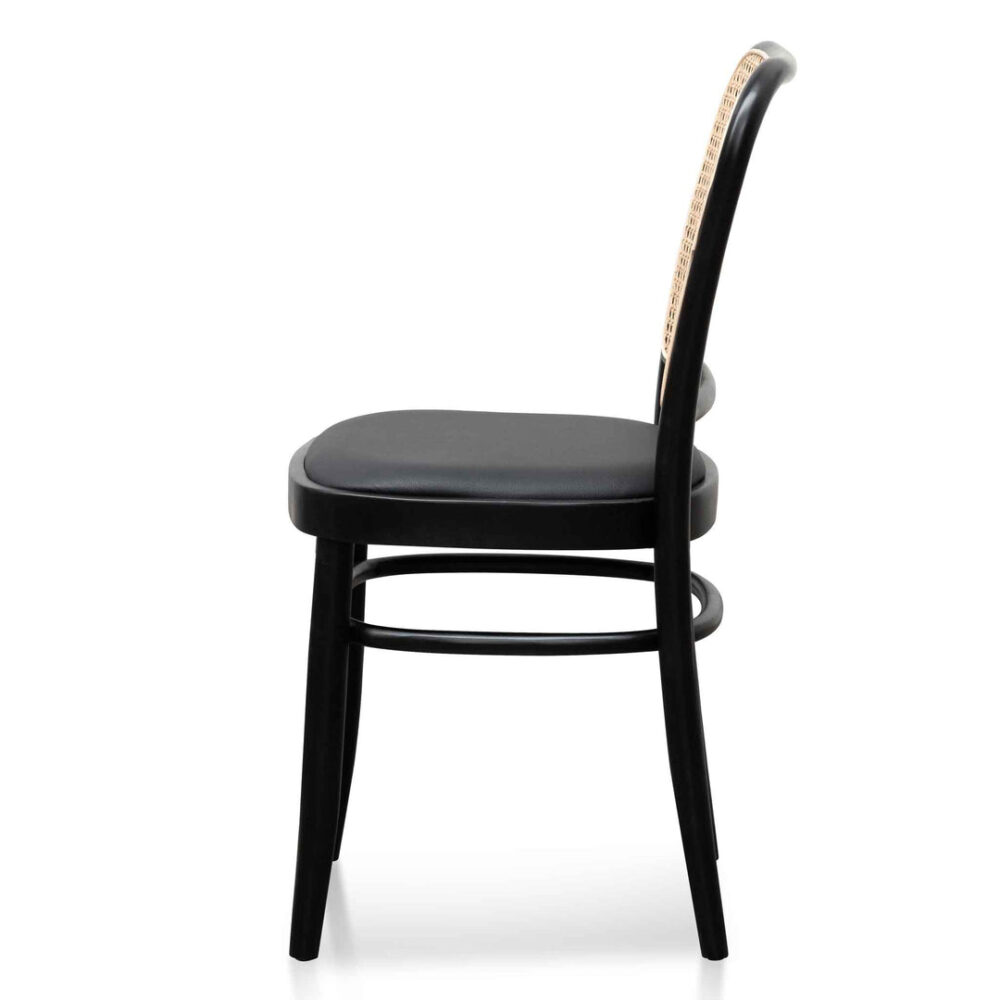 Set of 2 - Bonilla Dining Chair - Black - Image 4
