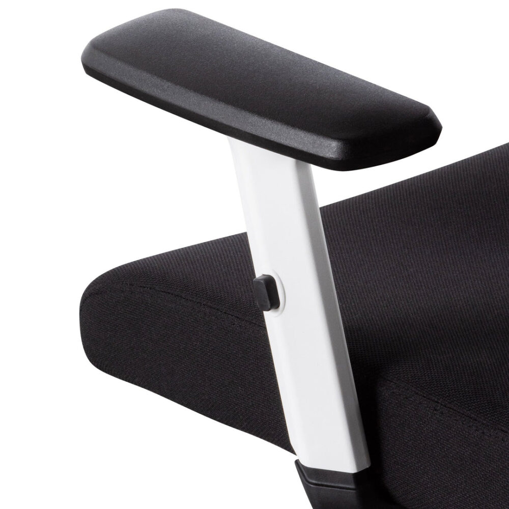 Caleb Mesh Office Chair - Black and White - Image 4
