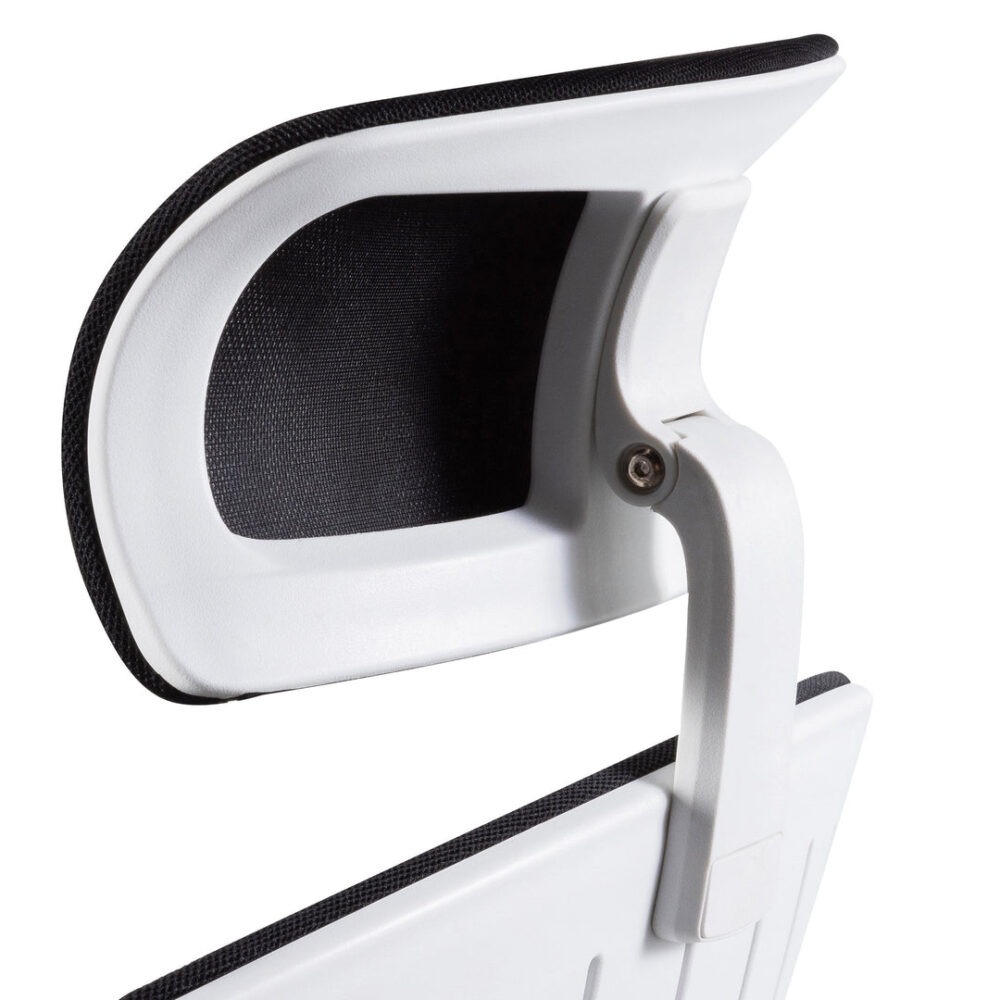 Caleb Mesh Office Chair - Black and White - Image 2