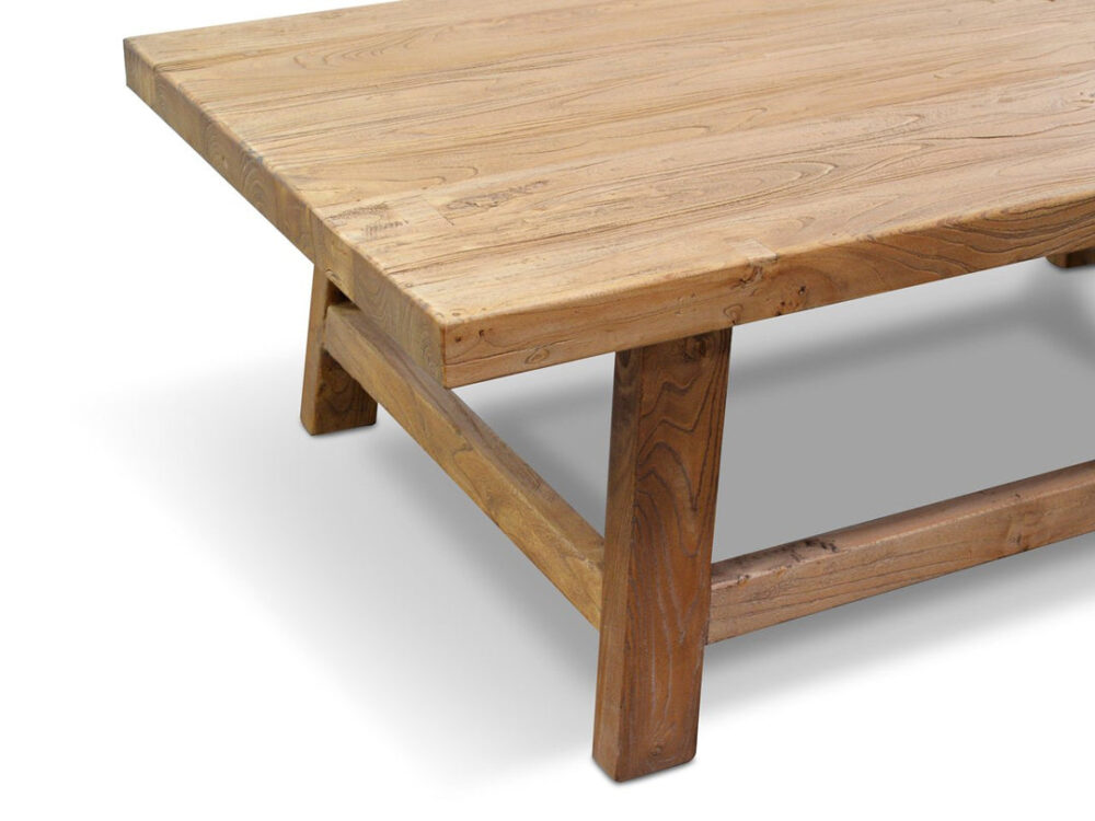 Canova 1.1m Reclaimed Wood Rectangular Coffee Table - Image 5