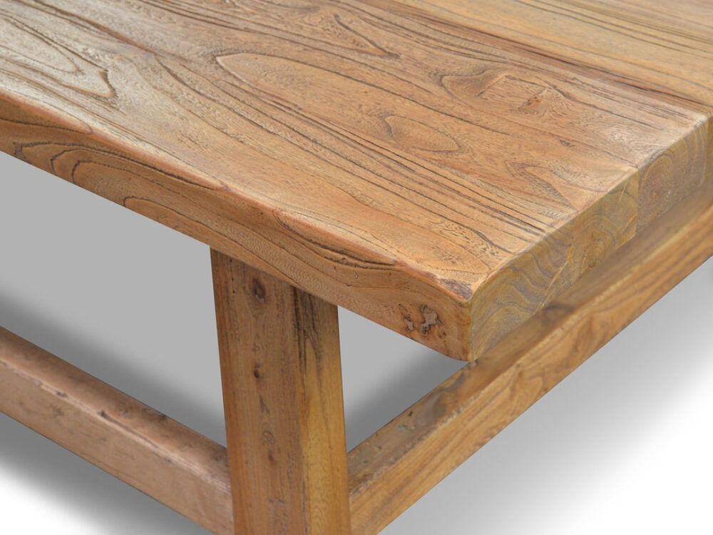 Canova 1.1m Reclaimed Wood Rectangular Coffee Table - Image 4