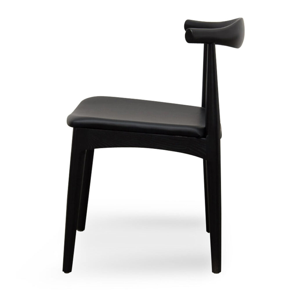 Set of 2 - Henrik Dining Chair - Full Black - Image 5