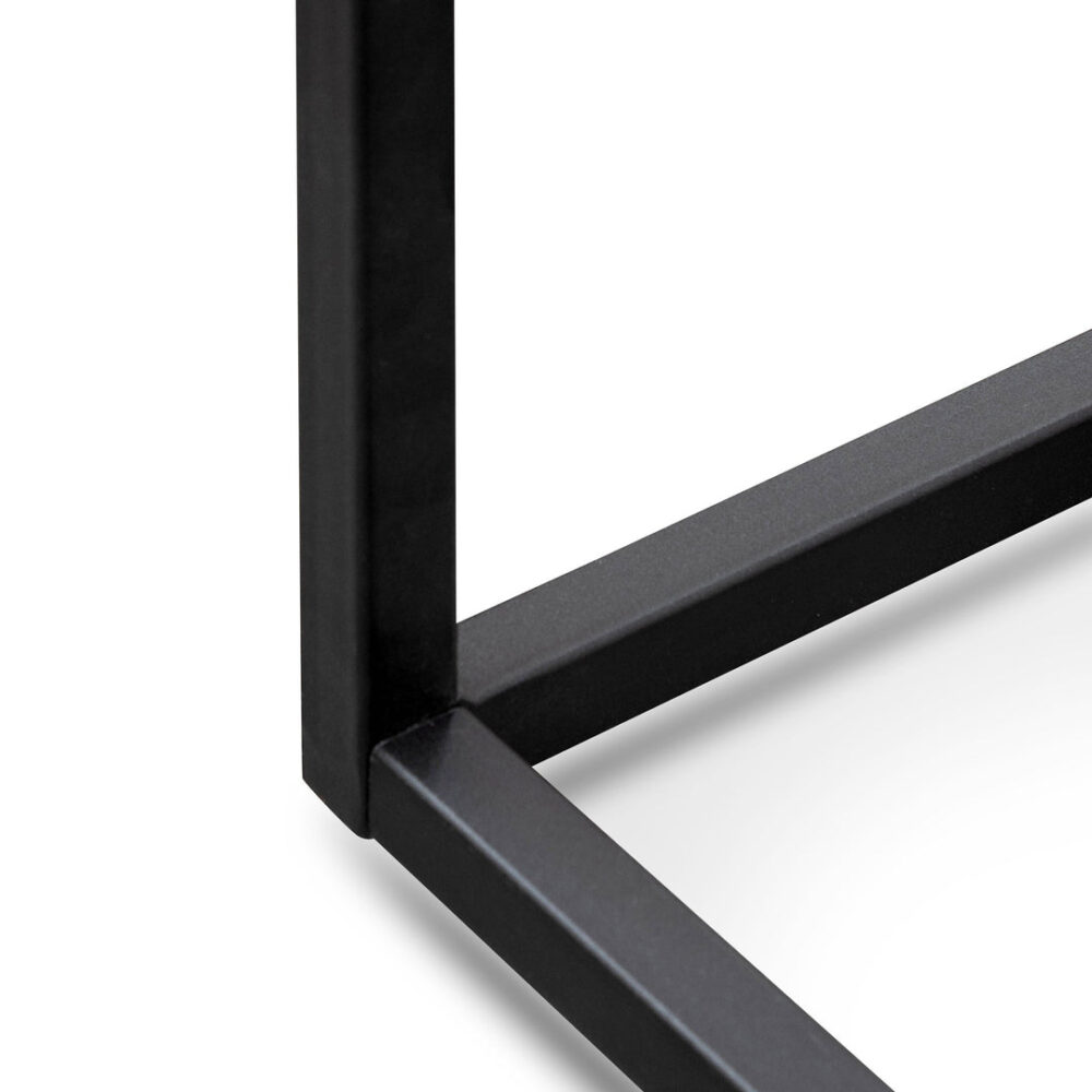Chelsa 1.2m Natural Wood Console Table - Black - Image 6