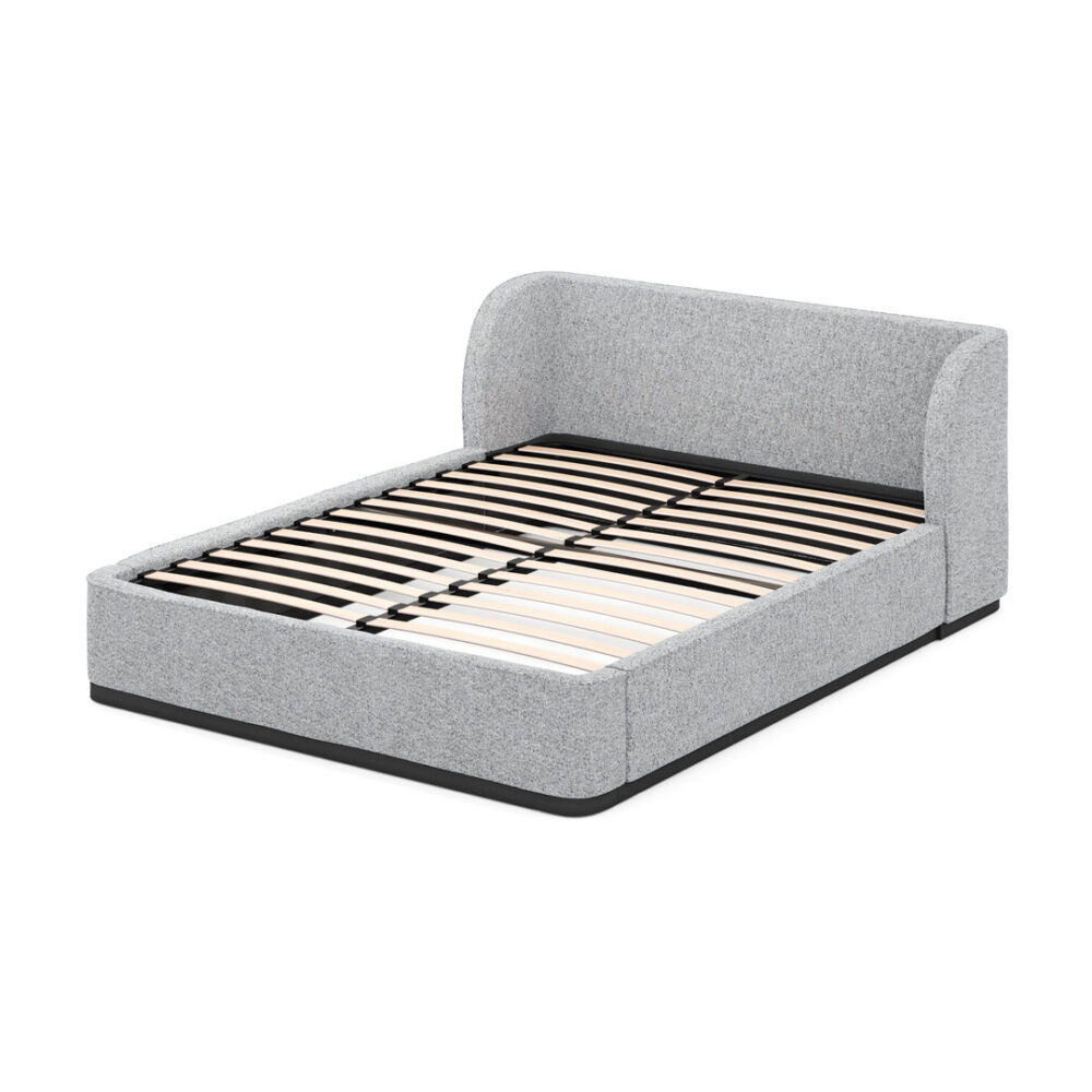 Jamar King Bed Frame - Pepper Boucle