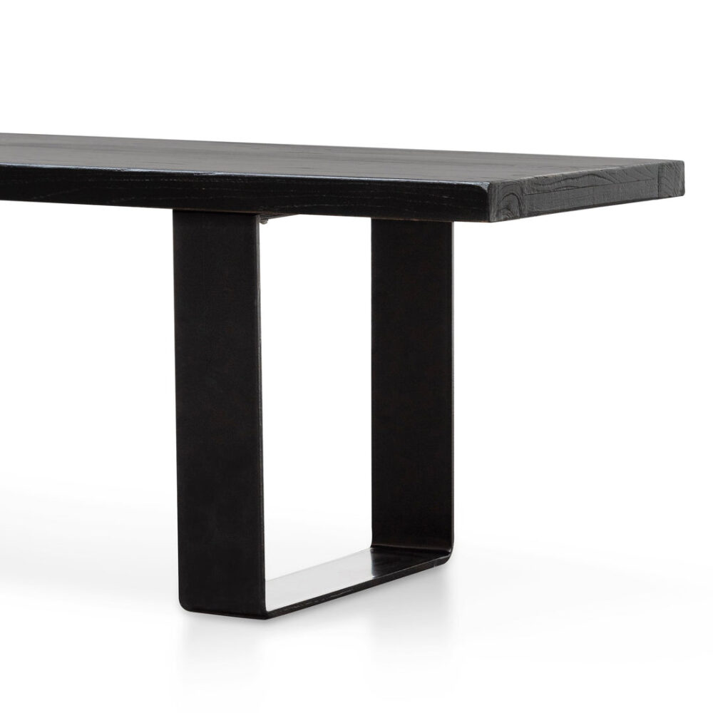 Dalton 2m Reclaimed Wood Bench - Black - Image 11
