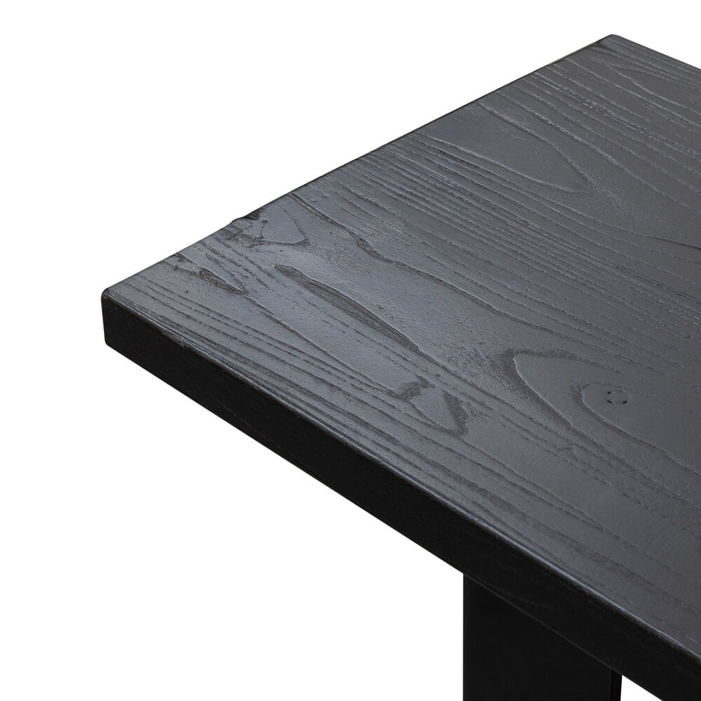 Dalton 2m Reclaimed Wood Bench - Black - Image 7