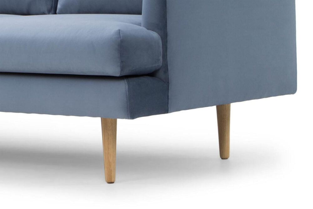 Denmark 3 Seater Sofa - Dust Blue - Image 8