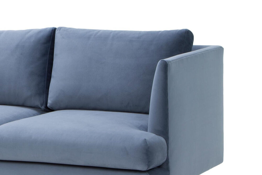Denmark 3 Seater Sofa - Dust Blue - Image 9
