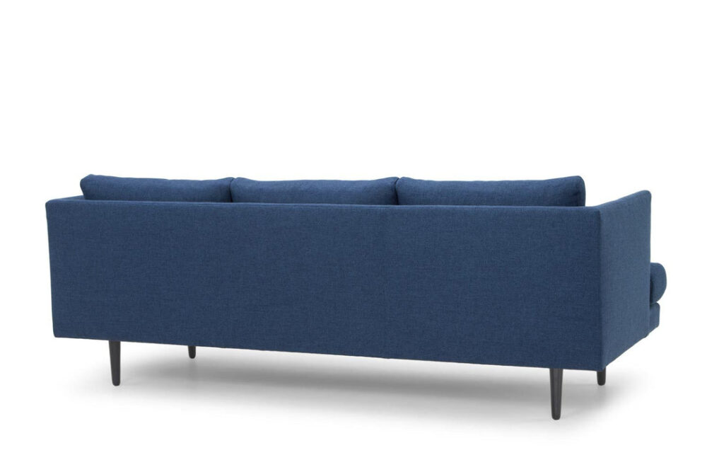 Denmark 3 Seater Fabric Sofa - Navy - Image 6