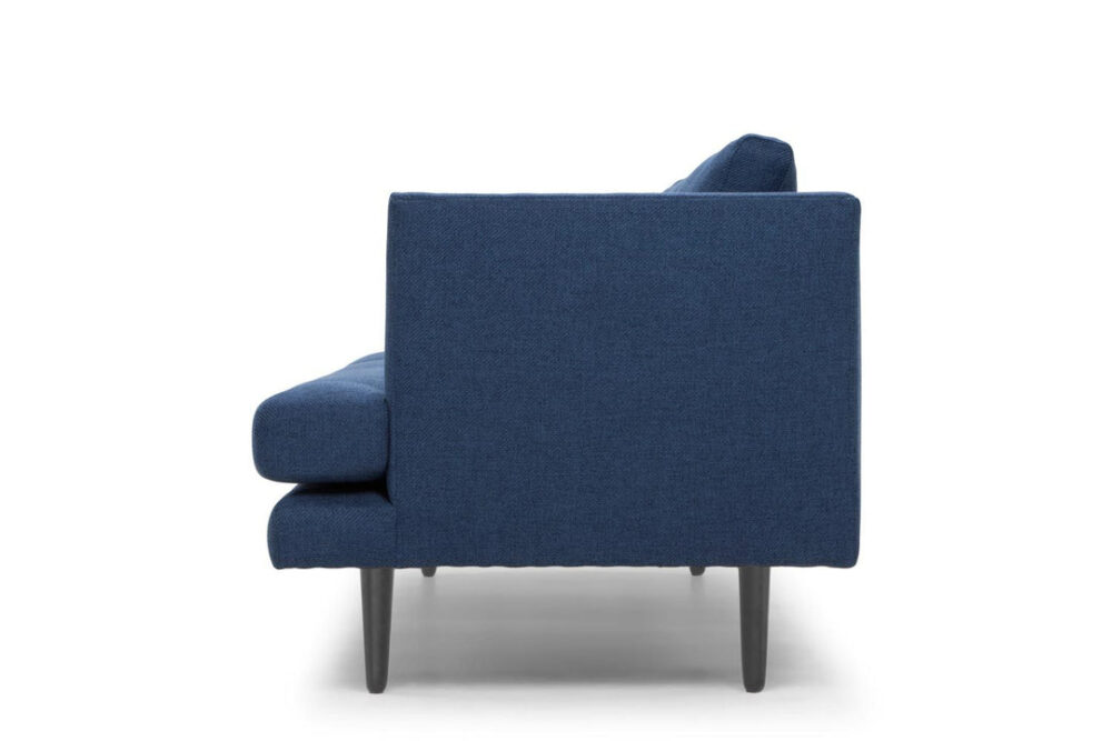 Denmark 3 Seater Fabric Sofa - Navy - Image 4