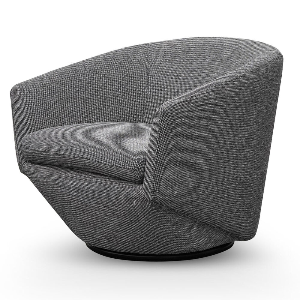 Donna Fabric Lounge Chair - Graphite Grey