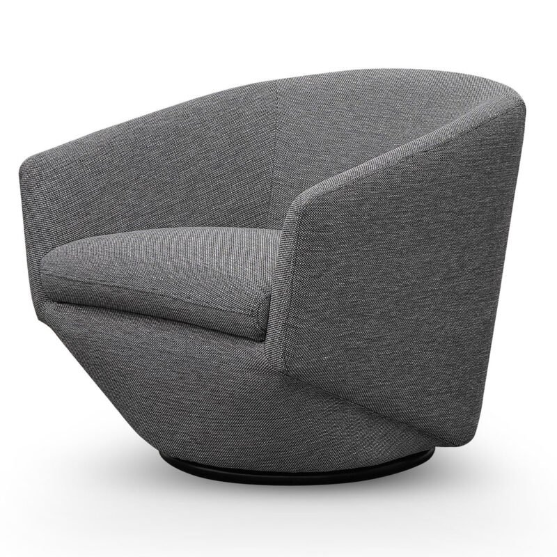 Donna Fabric Lounge Chair - Graphite Grey