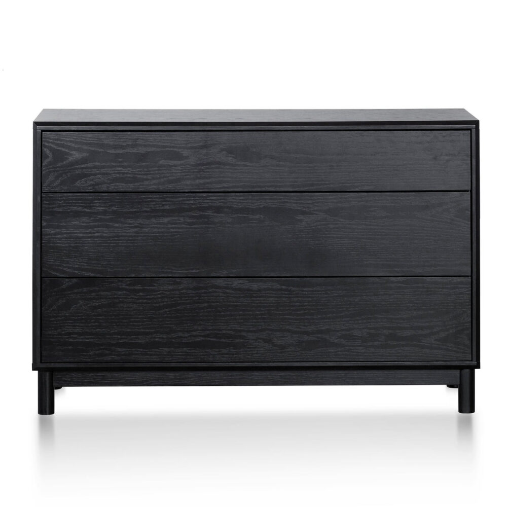 Eloise 3 Drawers Dresser Unit - Black Oak - Image 2