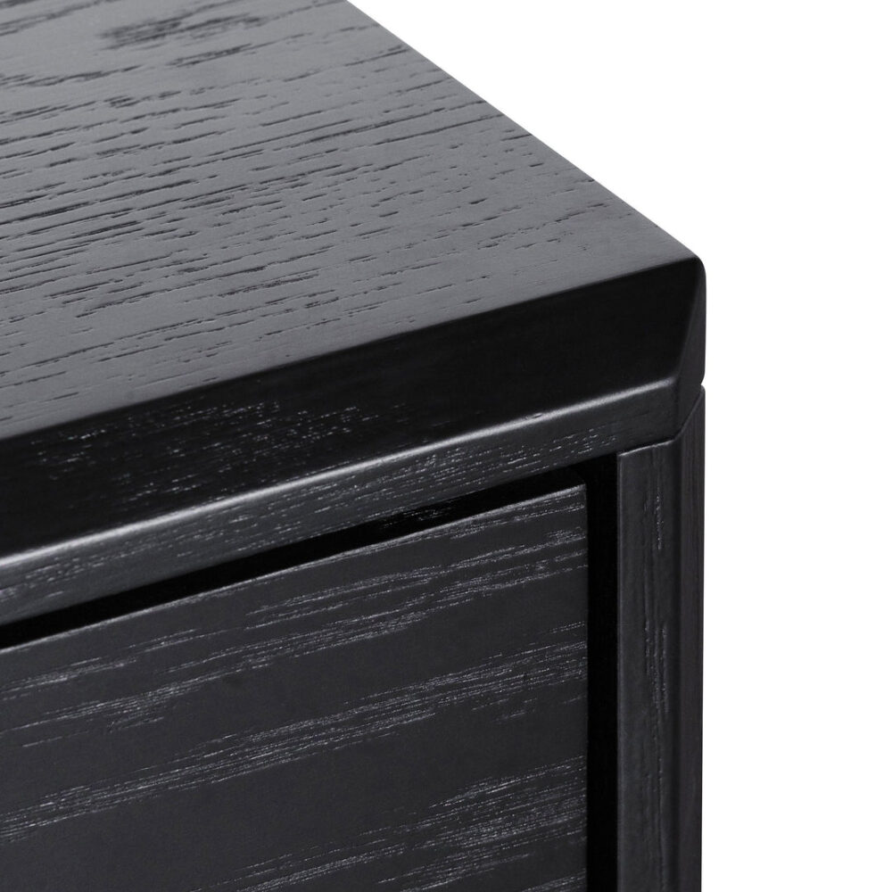 Eloise 3 Drawers Dresser Unit - Black Oak - Image 7