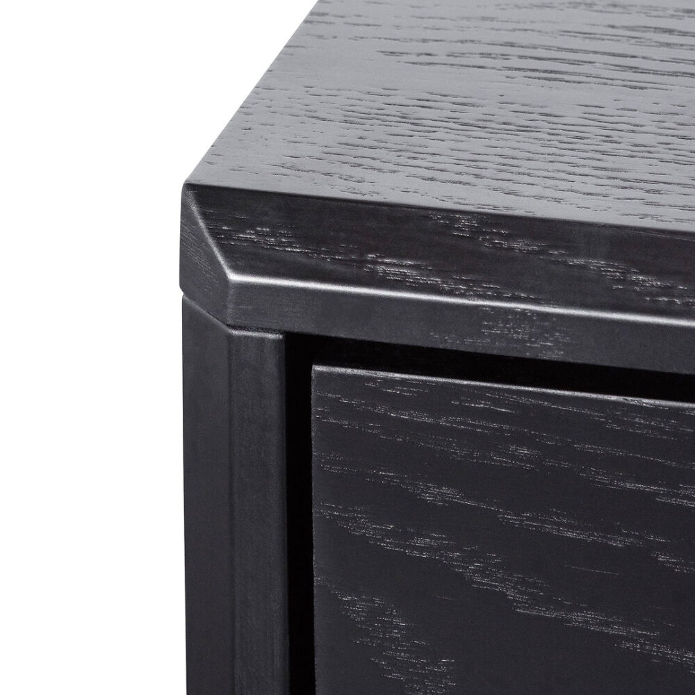 Eloise 3 Drawers Dresser Unit - Black Oak - Image 8
