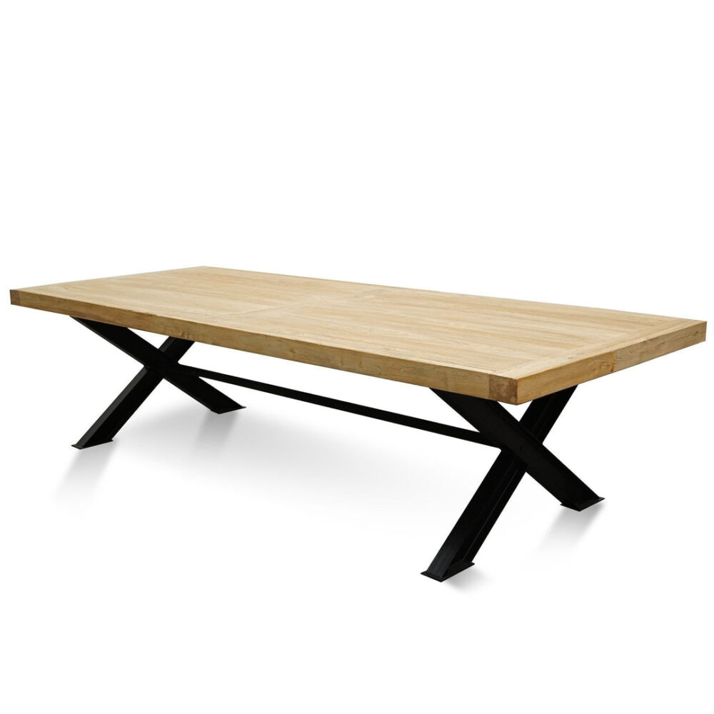 Harrison 3m Reclaimed 8 Seater Dining Table - Natural