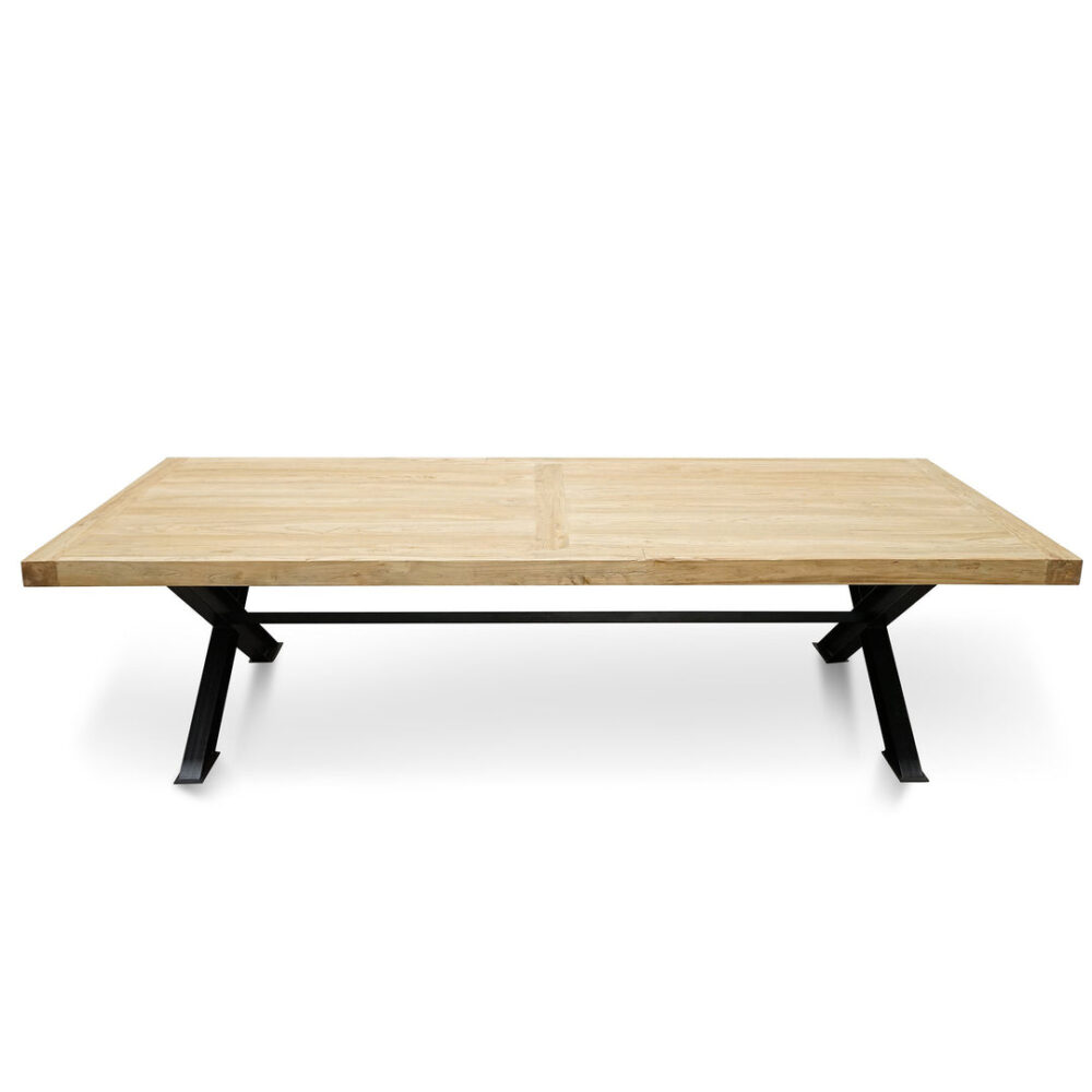 Harrison 3m Reclaimed 8 Seater Dining Table - Natural - Image 2
