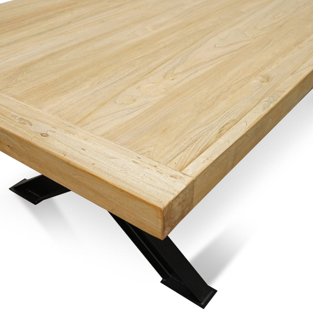 Harrison 3m Reclaimed 8 Seater Dining Table - Natural - Image 6