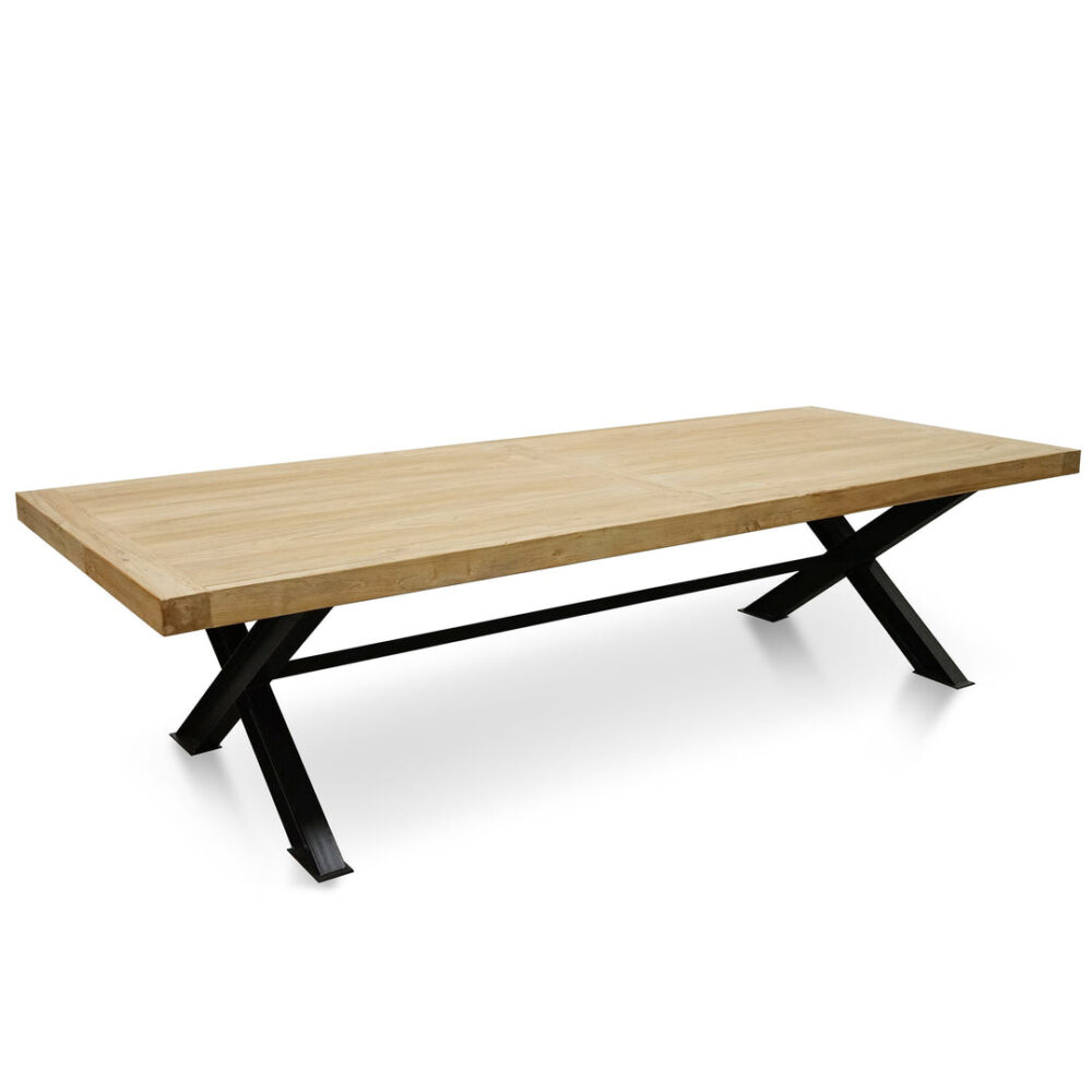 Harrison 3m Reclaimed 8 Seater Dining Table - Natural - Image 3