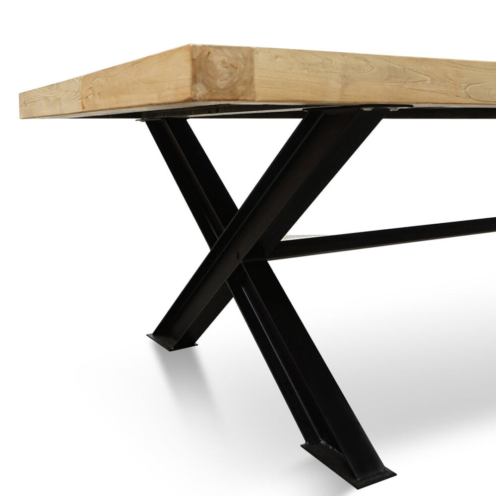 Harrison 3m Reclaimed 8 Seater Dining Table - Natural - Image 5