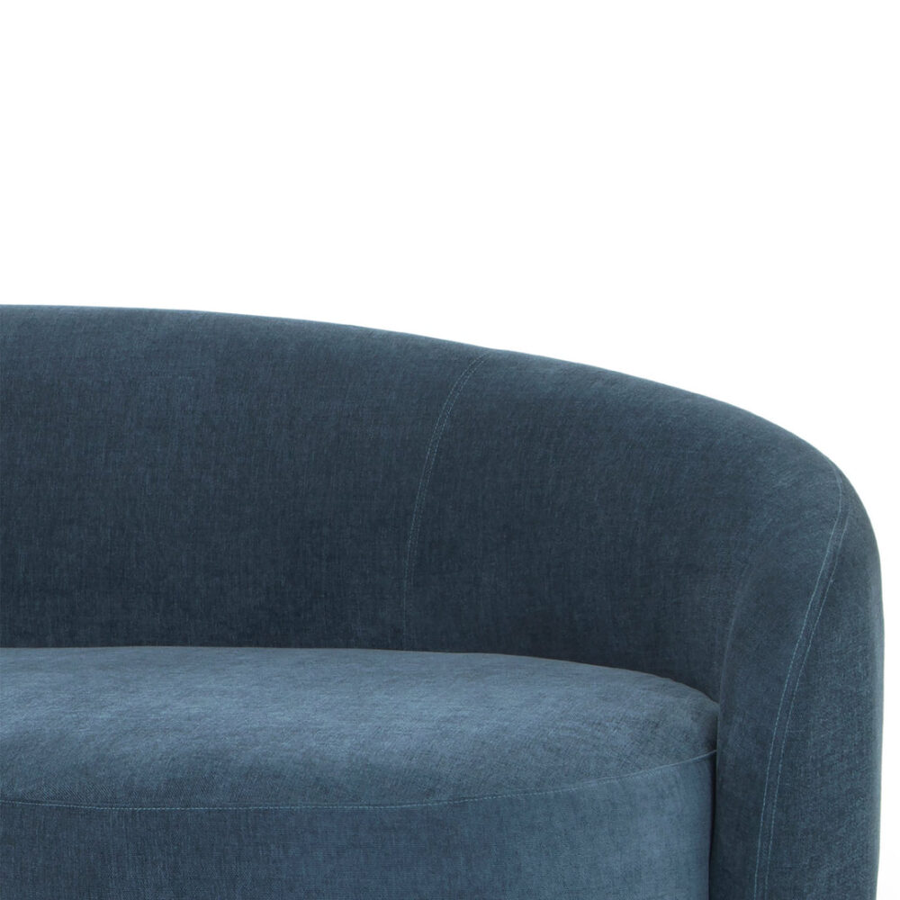 Henry 4 Seater Fabric Sofa - Dusty Blue - Last One - Image 4