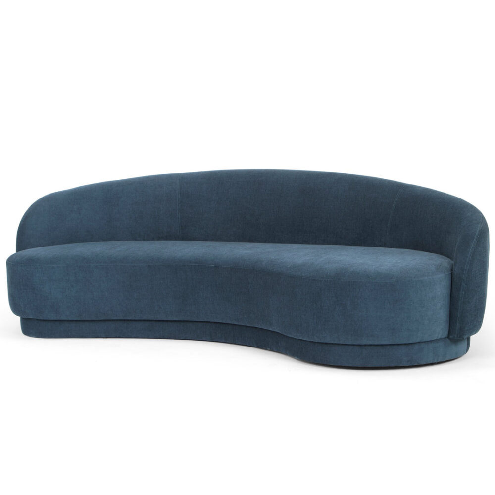 Henry 4 Seater Fabric Sofa - Dusty Blue - Last One