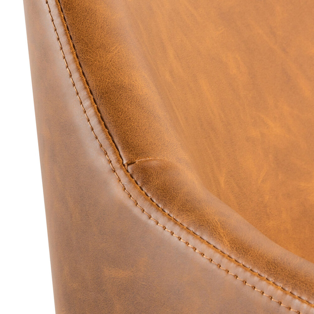 Hester Office Chair - Tan with White Base - Image 2
