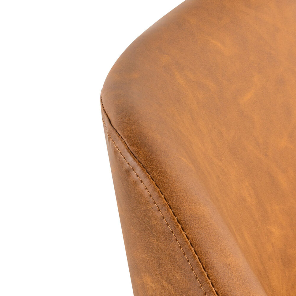 Hester Office Chair - Tan with White Base - Image 11