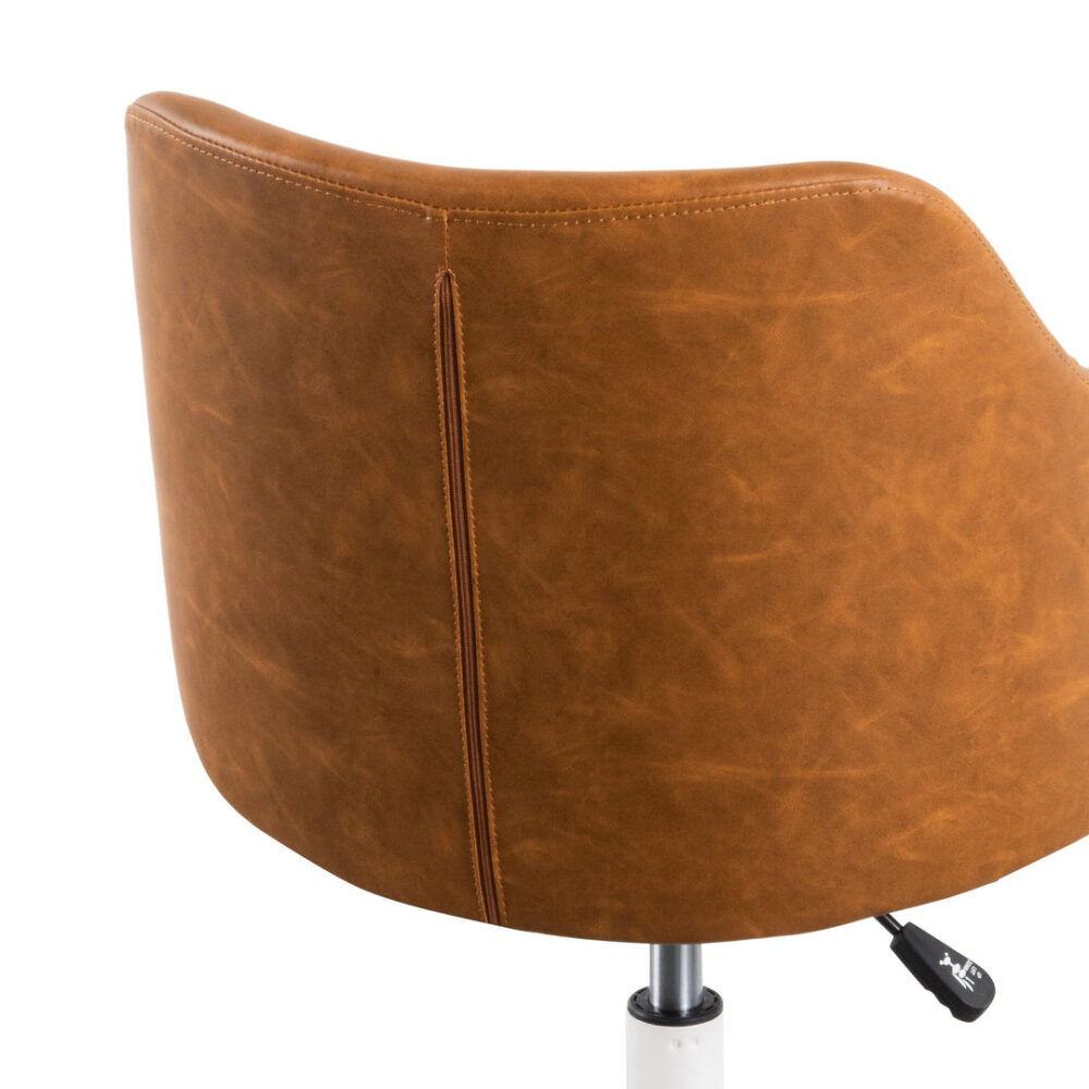 Hester Office Chair - Tan with White Base - Image 7