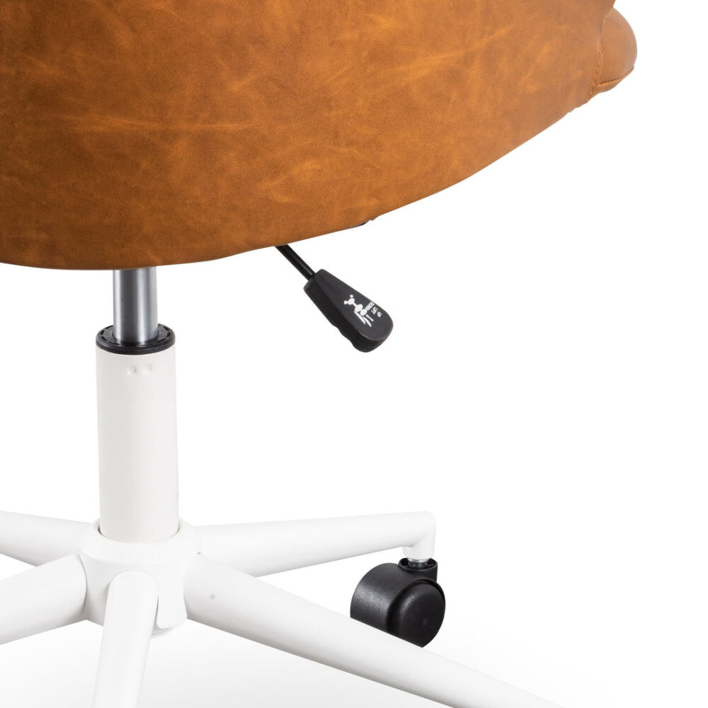 Hester Office Chair - Tan with White Base - Image 8