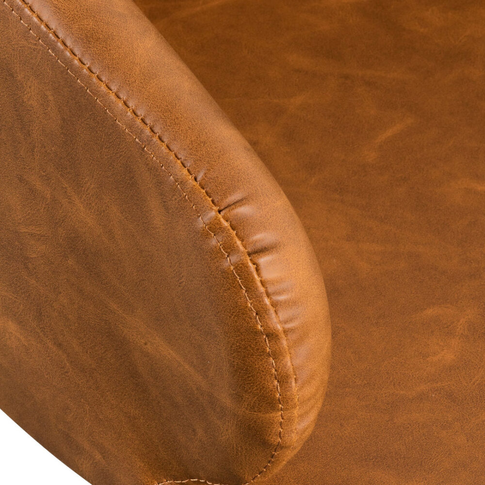 Hester Office Chair - Tan with White Base - Image 10