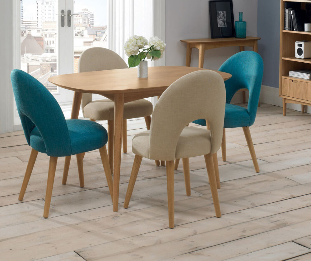 Johansen Scandinavian 1.3m Fixed Dining Table - Natural - Image 5