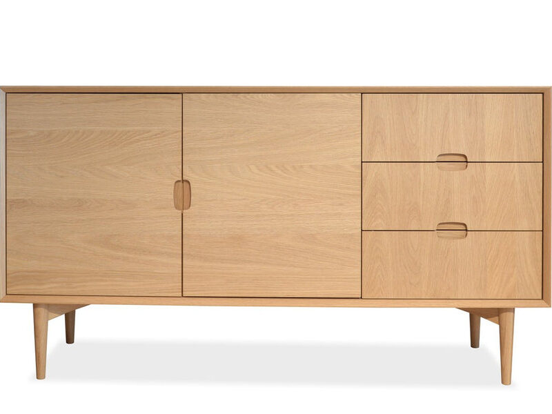 Johansen Scandinavian Wooden Buffet Cabinet - Natural