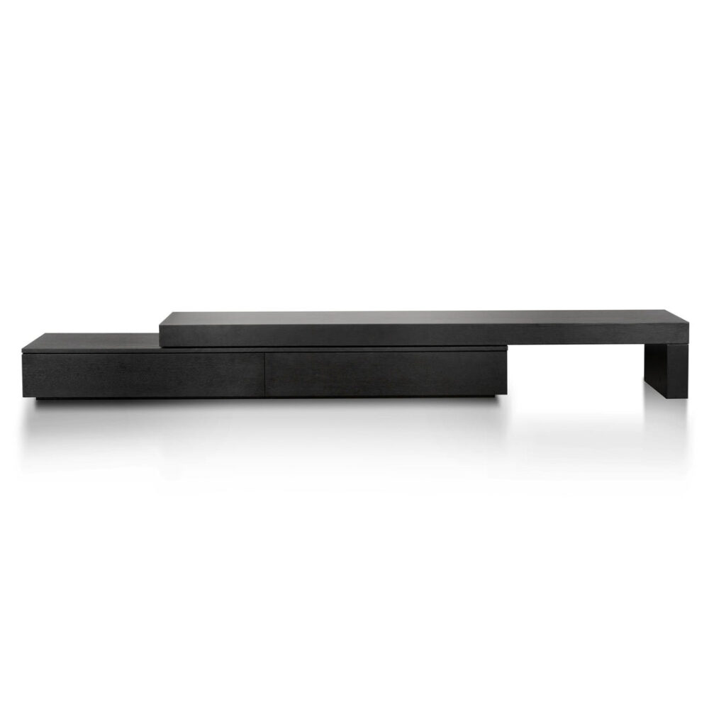Katherine Extendable TV Entertainment Unit - Black Oak - Image 3