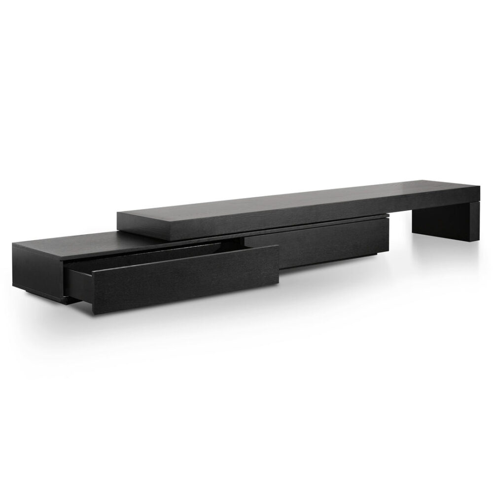 Katherine Extendable TV Entertainment Unit - Black Oak - Image 4